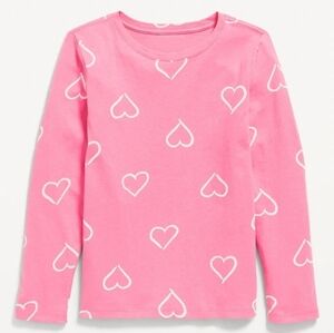 Old Navy Softest Printed Long-Sleeve T-Shirt for Girls Size L 10-12 Rose Claret